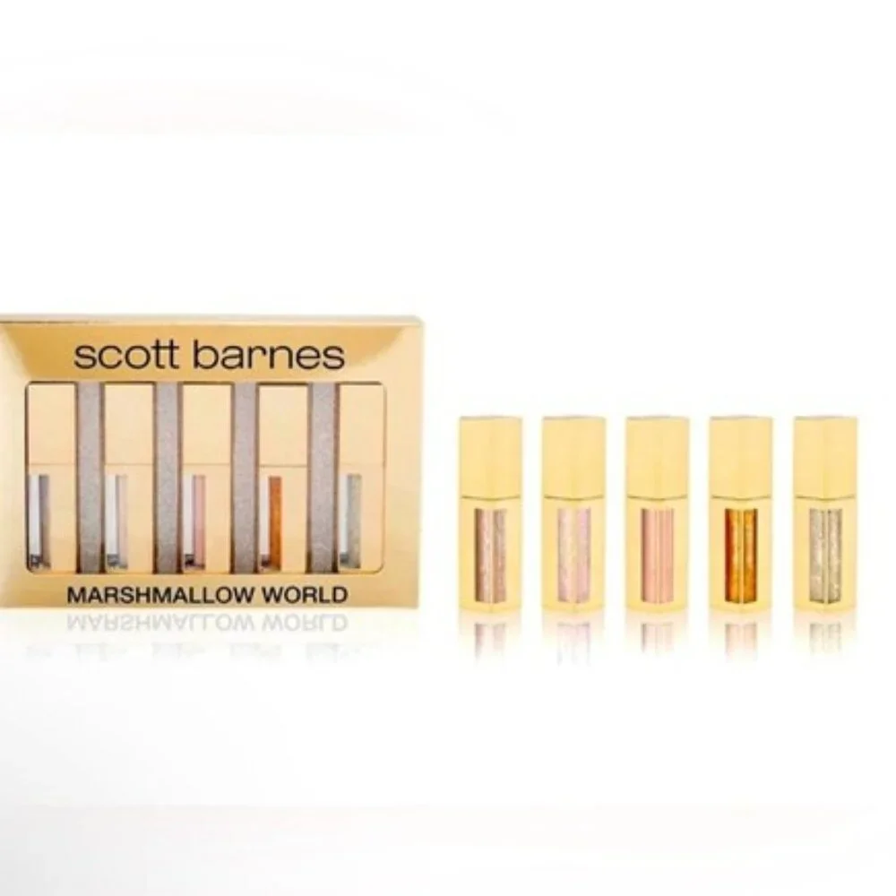 SCOTT BARNES Marshmallow World Lip Gloss Set Limited Edition NIB